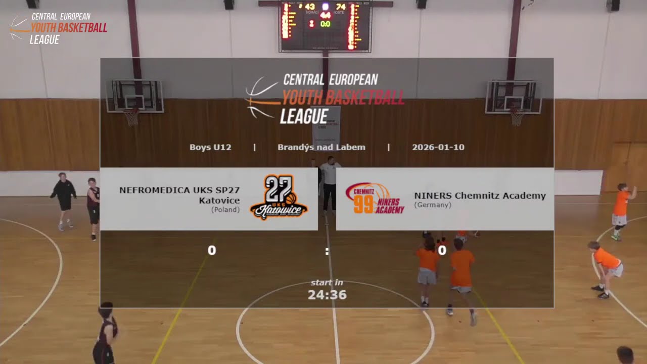 CEYBL U12, 10. 1. 2026, Nefromedica UKS SP27 Katowice - Niners Academy