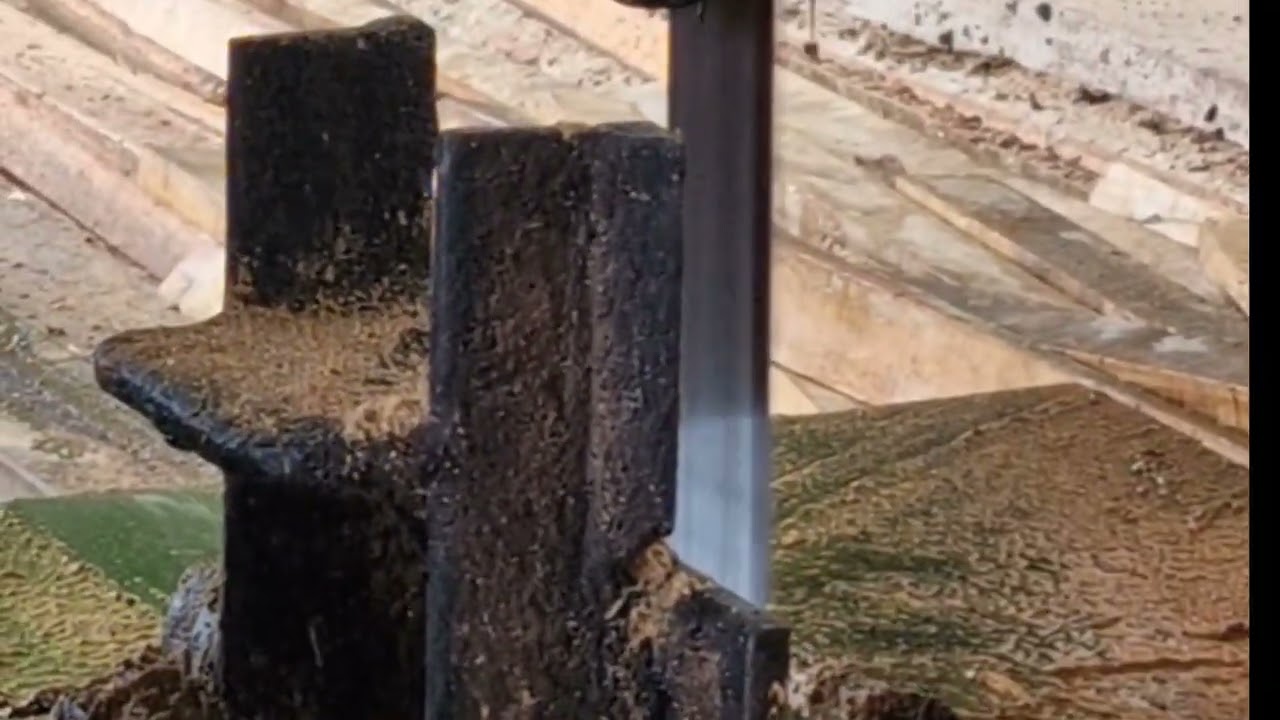 wood cutting process with a sawmill  #sawmill #woodworking