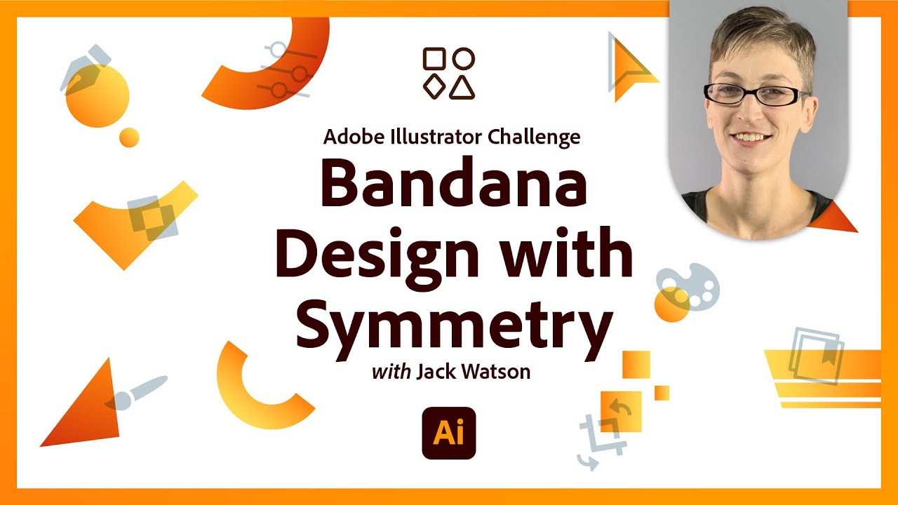 Bandana Design with Symmetry | Illustrator Skills Challenge