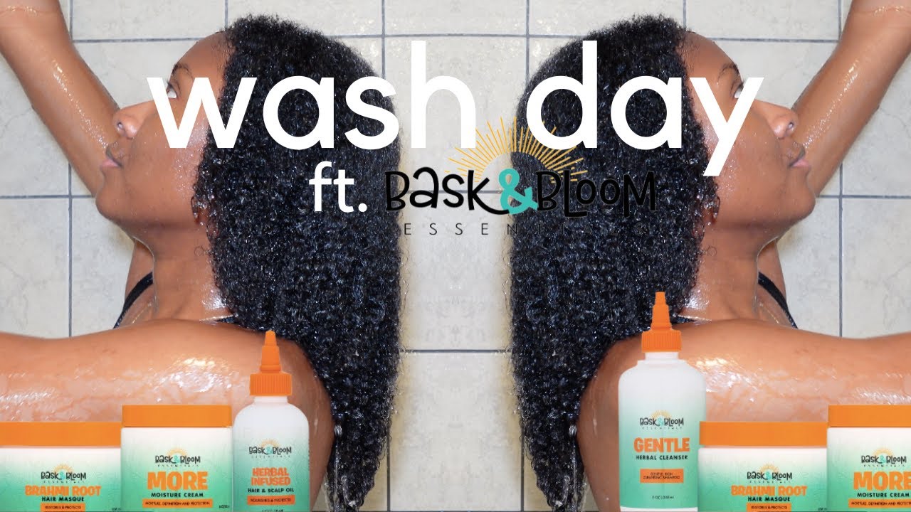 Wash Day Routine ft. Bask and Bloom on 4A/4B Natural Hair
