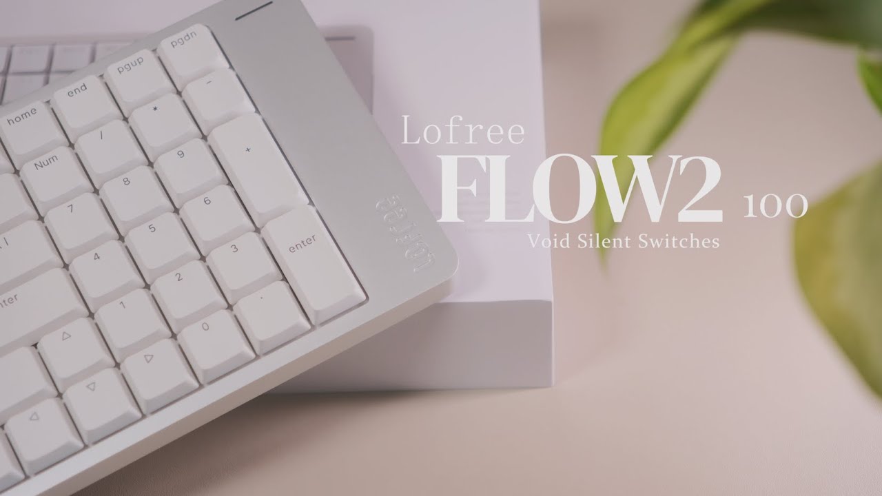 Lofree Flow2 100 | Low-Profile Keyboard with Void Silent Switches: Perfect Work Keyboard Option