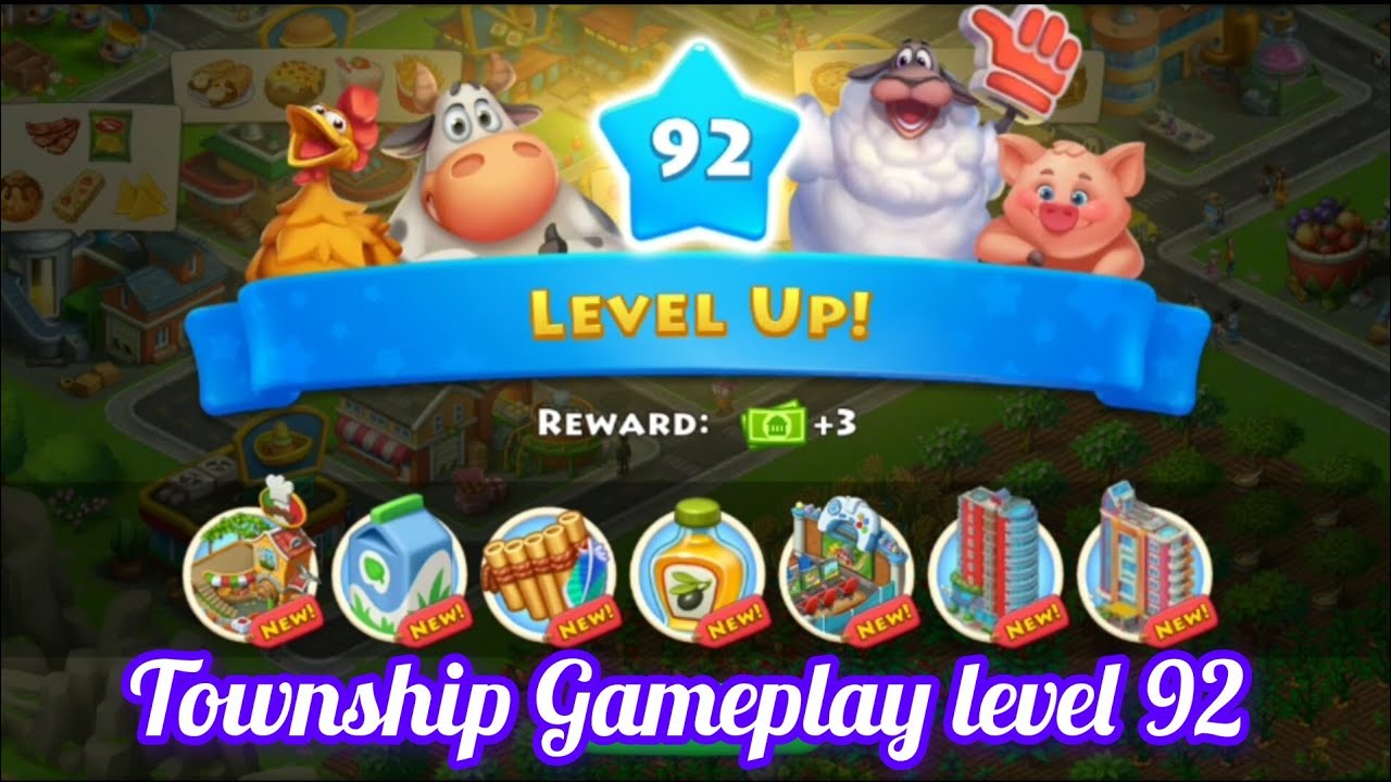 Township Gameplay level 92 | 91Level complete ✅ | How to level up fast in township | Event calender