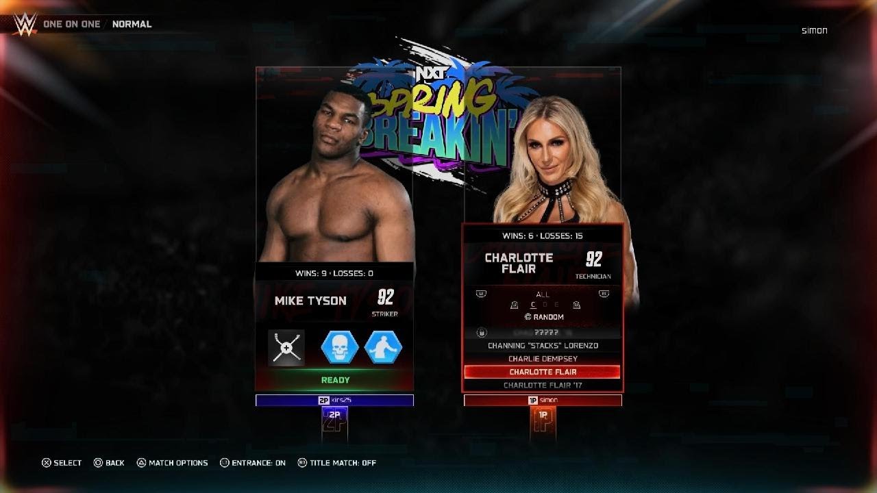 WWE 2K25_2026 : iron  Mike tyrson VS ???