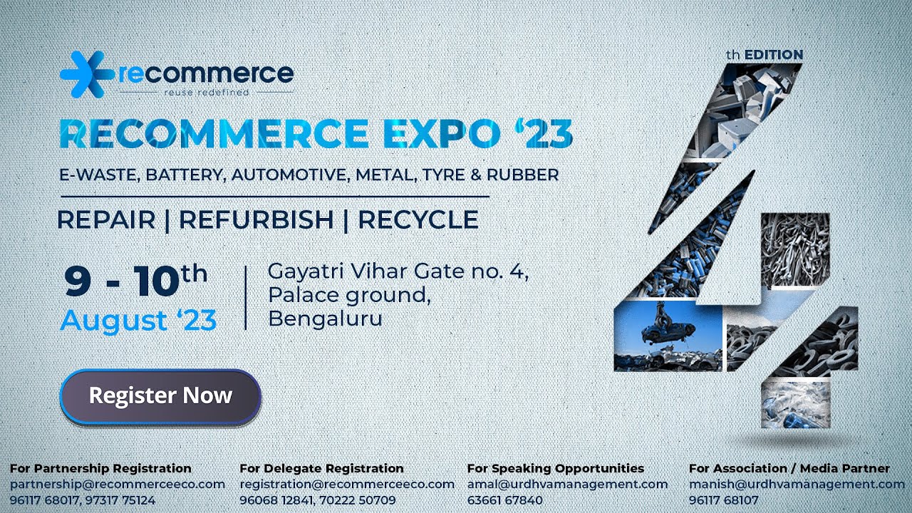 Fourth Edition - Recommerce Expo - 9th and 10th August 2023