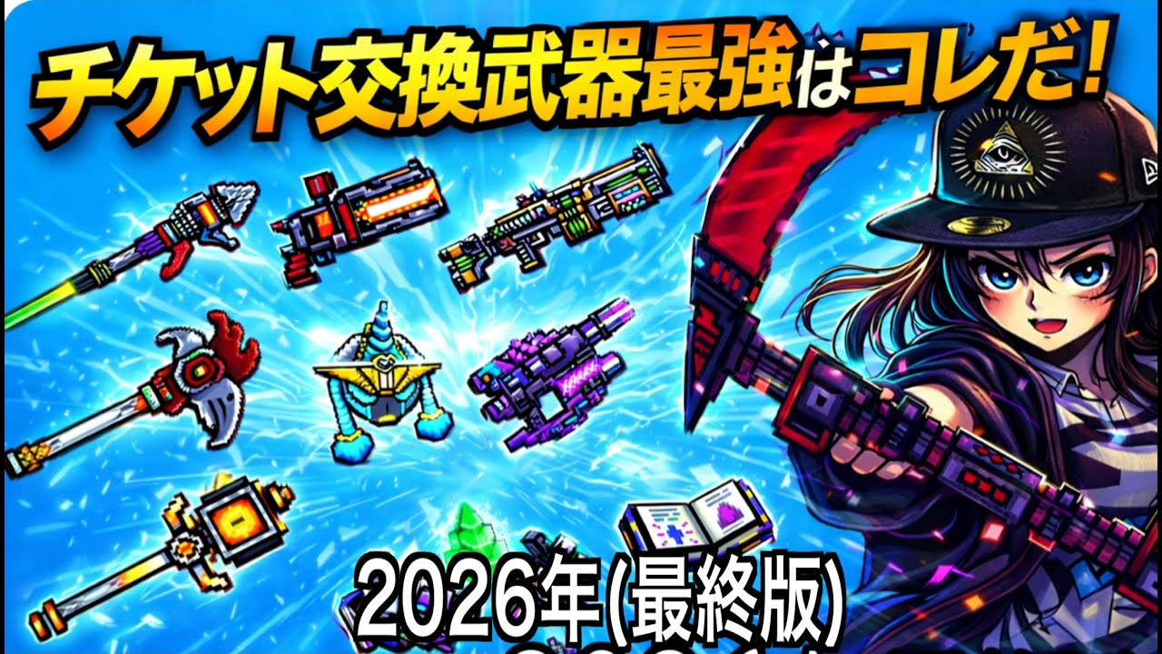 【ピクセルガン３Ｄ】チケット交換武器最強はコレだ！２０２６年(最終版)
