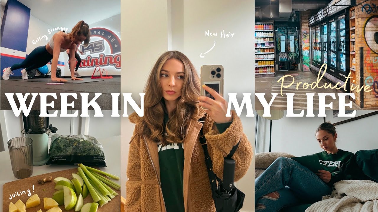 PRODUCTIVE WEEK: My Workouts, Health Food Haul, & NEW HAIR!