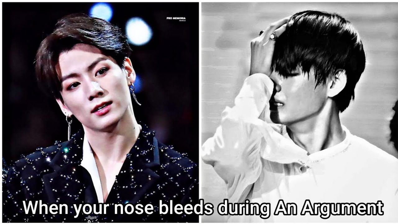 ~When your nose bleeds during an argument~ [Taekook oneshot]