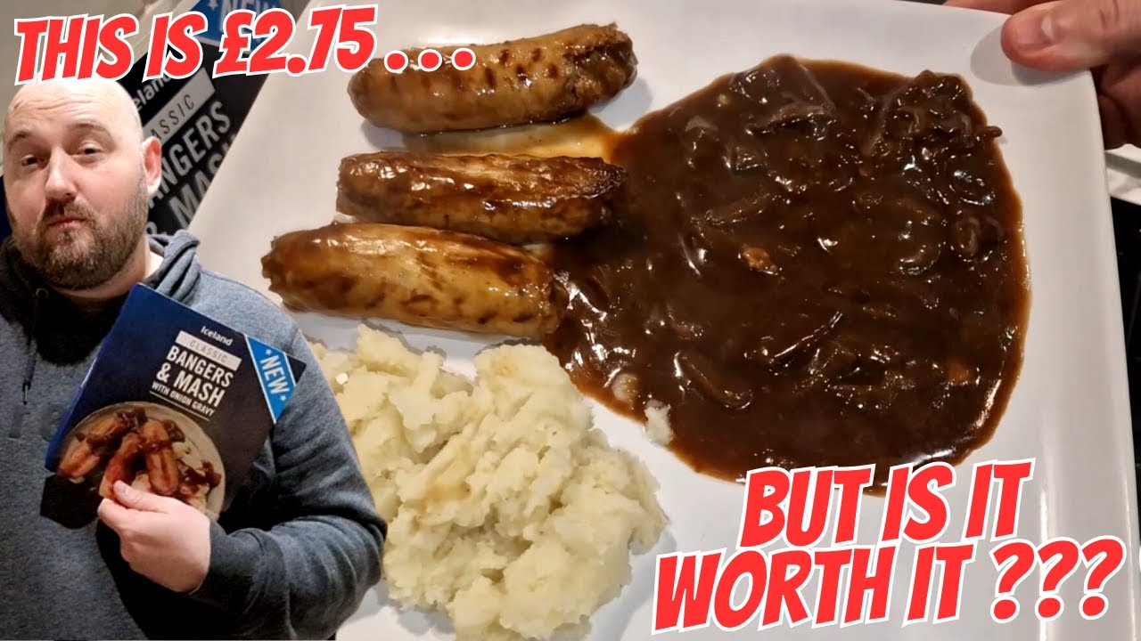 IS THIS WORTH £2.75 ?? - Bangers & Mash With Onion Gravy - FOOD REVIEW - New Product - ICELAND FOODS