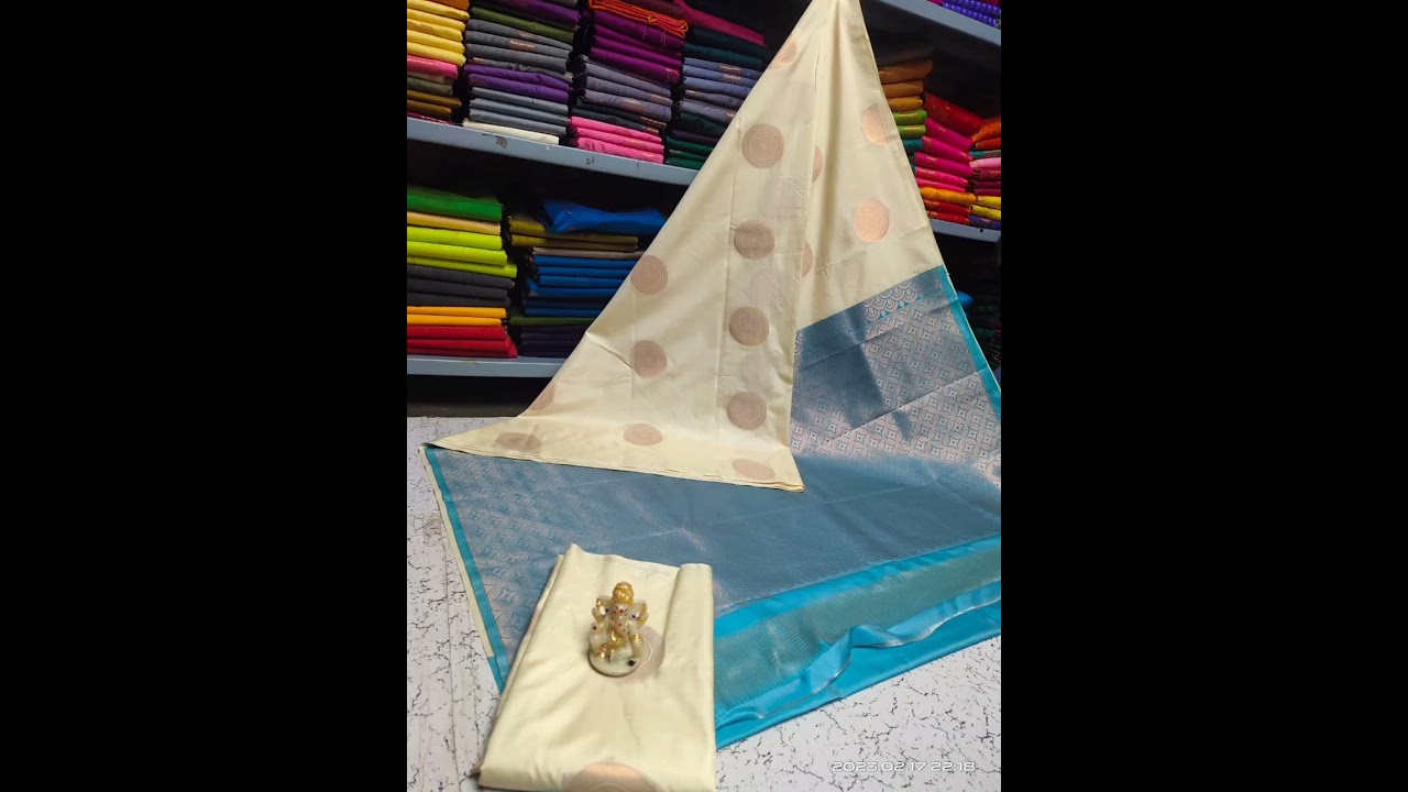 Light sandal colour Arani soft silk sarees with contrast pallu 😍@Just 1050 only ✨Free shipping 😍