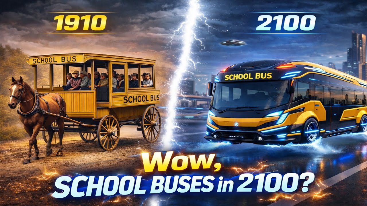 American School Bus Evolution: From the 1910s to 2100