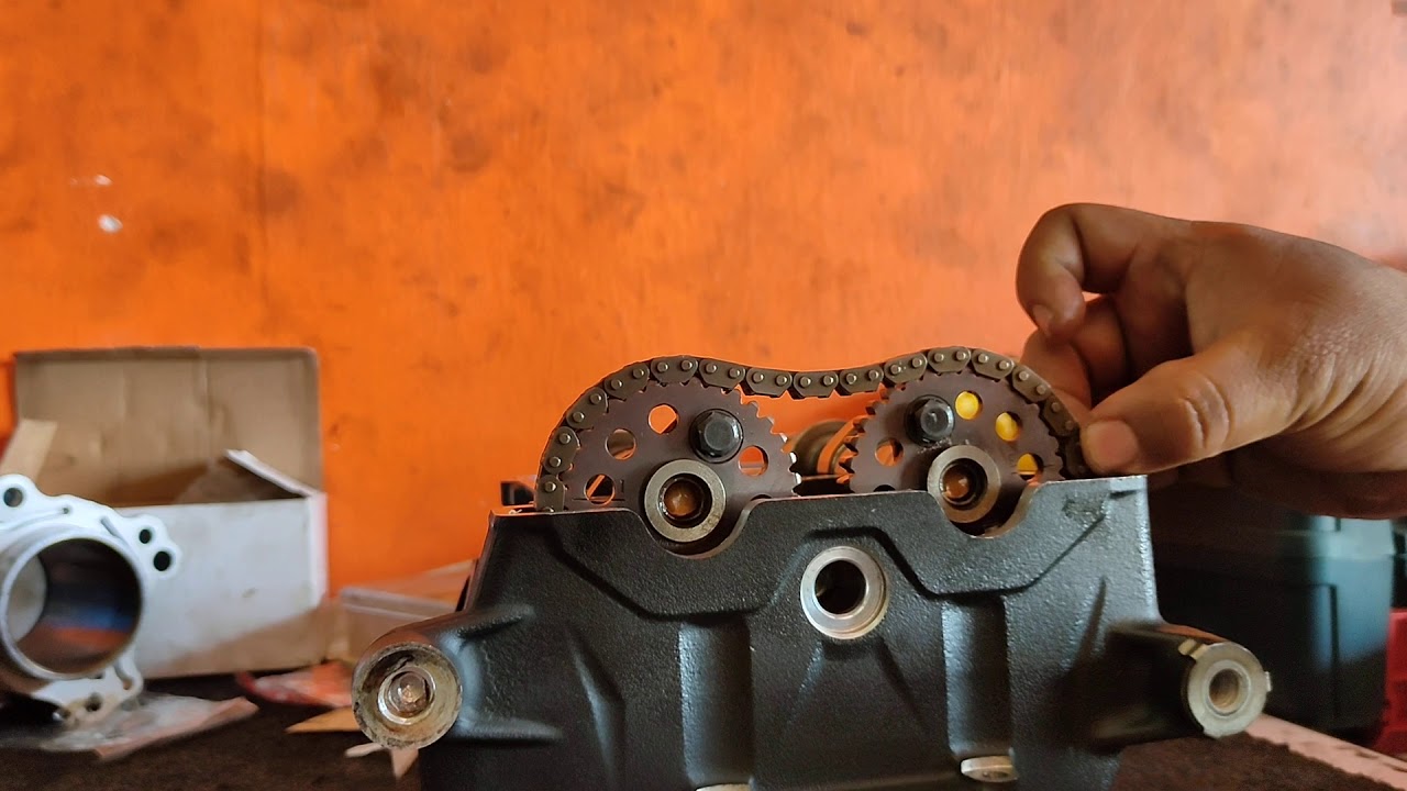 Cara pasang marking camshaff yang betul lepas valve clearens VC yamaha yzf-R25.