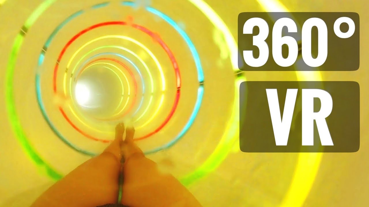 360 VR video New Water Slide Girl on AIDAnova cruise ship POV 360°