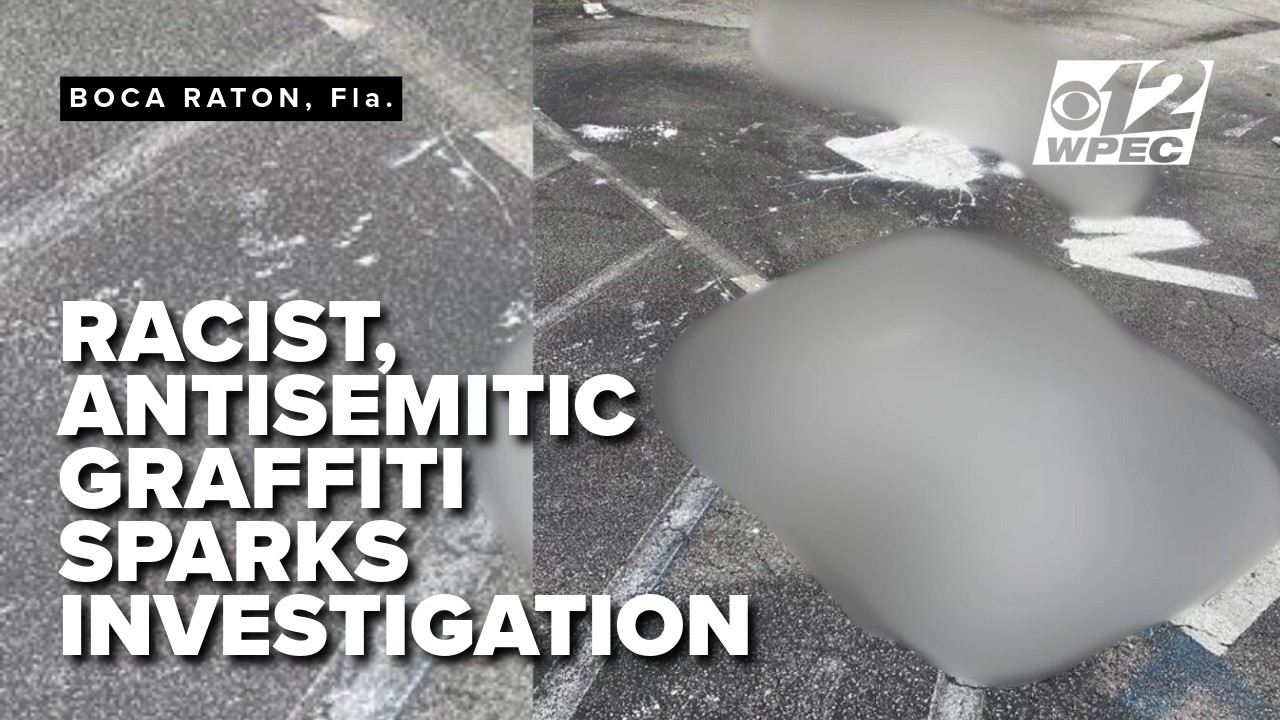 Hateful graffiti with racist and antisemitic symbols investigated in South Florida city