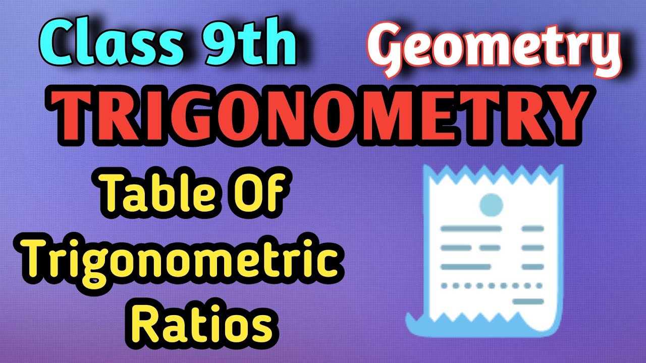 Trigonometric Ratios. | Class 9th. |  Geometry @EasyMaths9-6