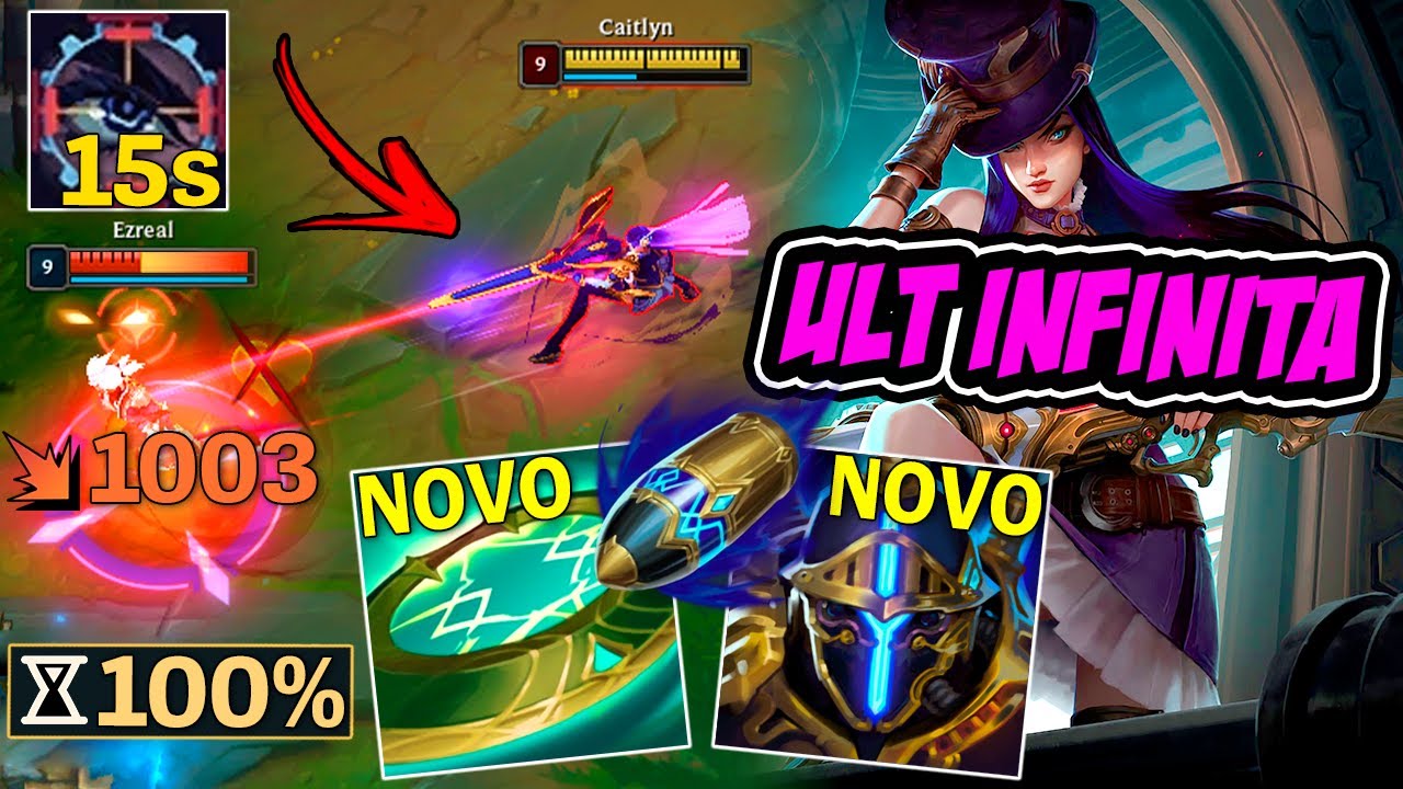 A BUILD SECRETA DA CAITLYN DE ULT INFINITA COM OS ITENS NOVOS - LEAGUE OF LEGENDS