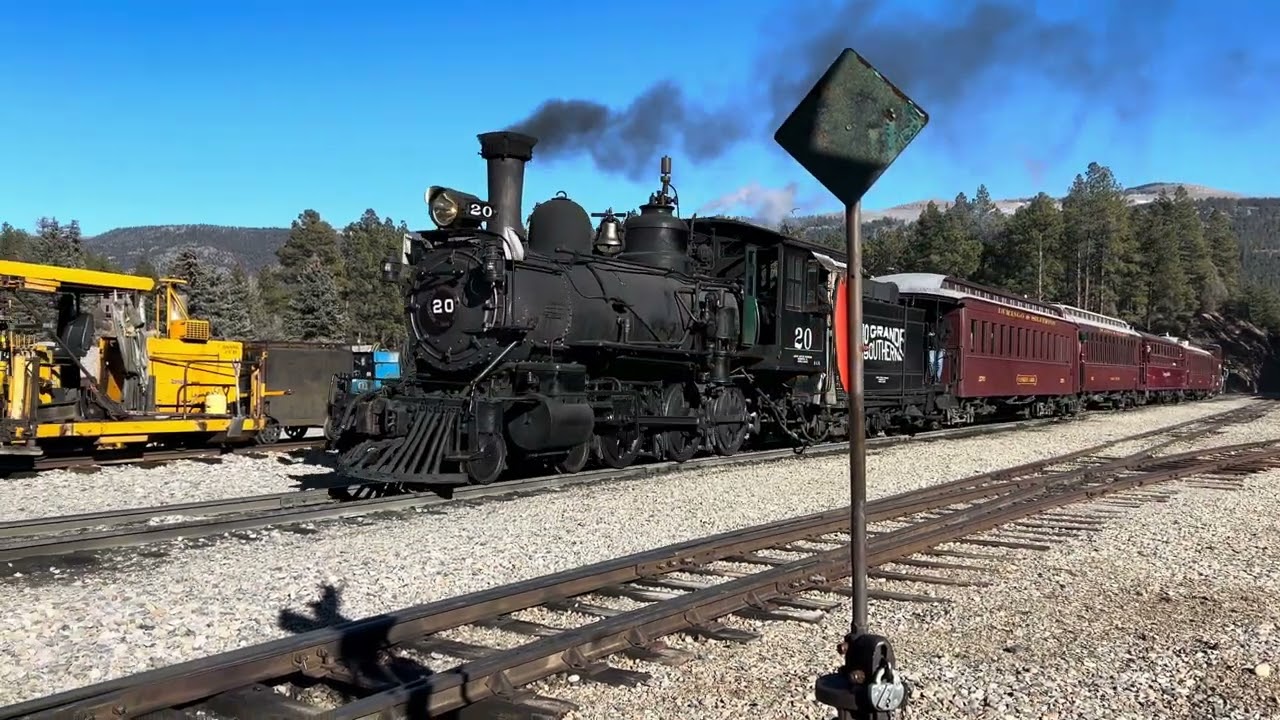Rio Grande Southern #20 on the Durango and Silverton | Chasing the Executive Excursion 1/9/26