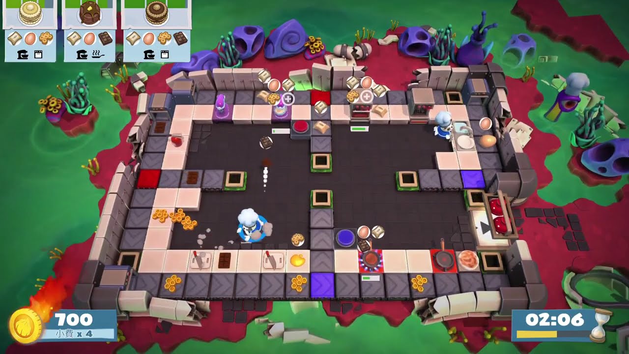 (1player) Overcooked2 Story 6-3 [score: 2172]