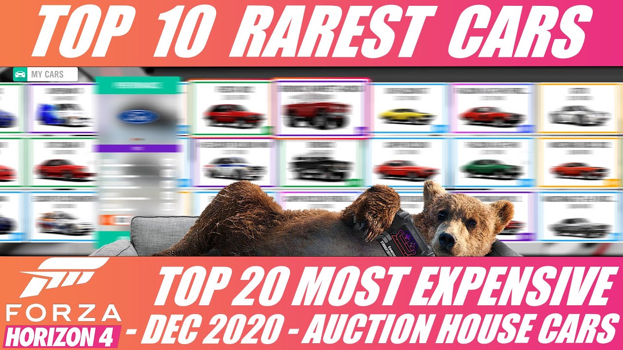 TOP 10 Rarest and Most Expensive Forza Horizon 4 Cars | TOP 20 Auction House cars |DECEMBER 2020 TOP