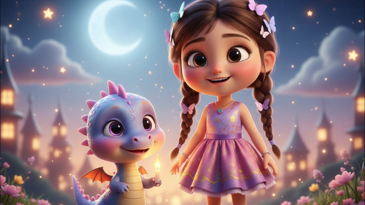 She Hid a Dragon | A Cute Fantasy Rhyme Story for Kids 🌈🐉