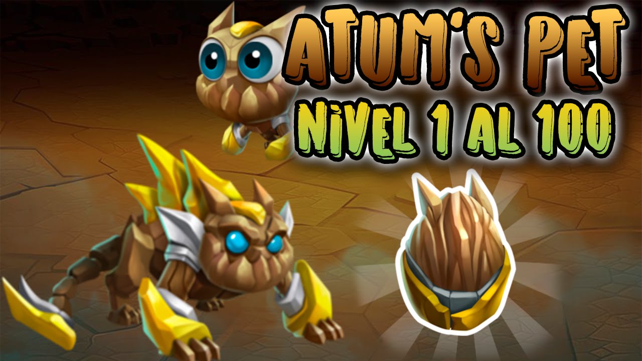 Monster Legends - Atum's Pet (Nivel 1 al 100) + Combate PVP