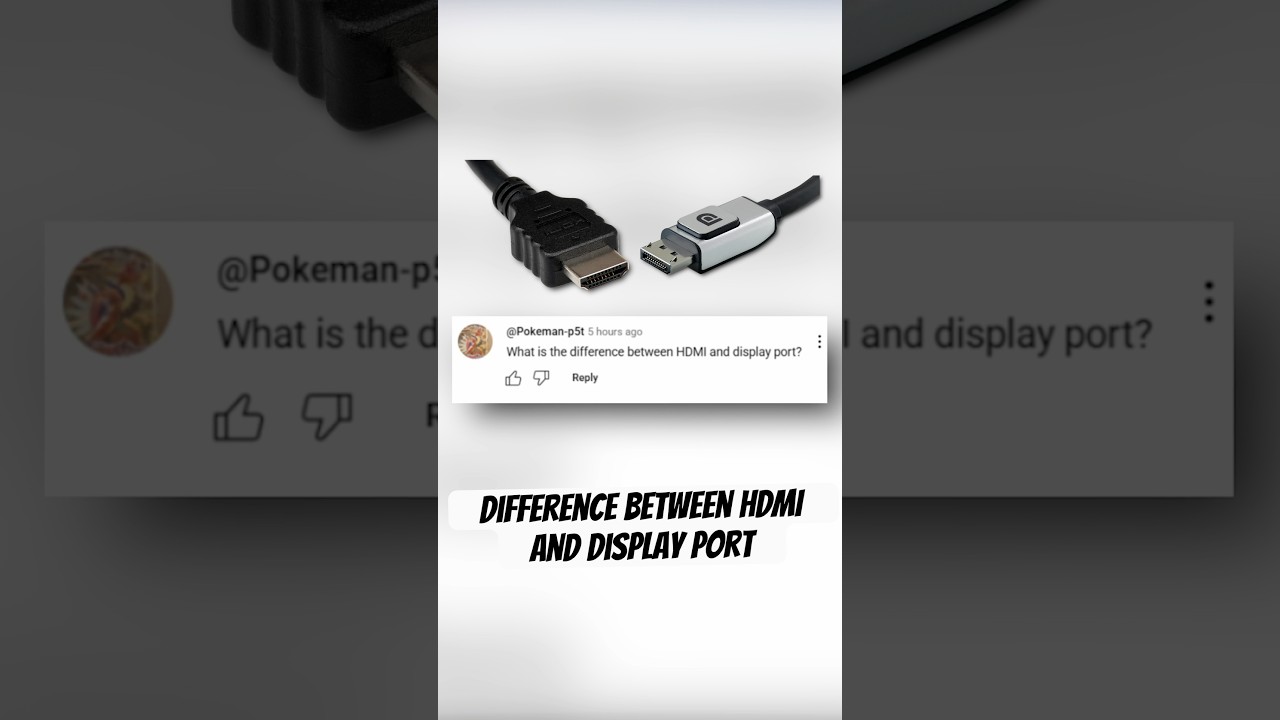 В чём разница между HDMI и Display Port? #pcgaming #pc #gaming