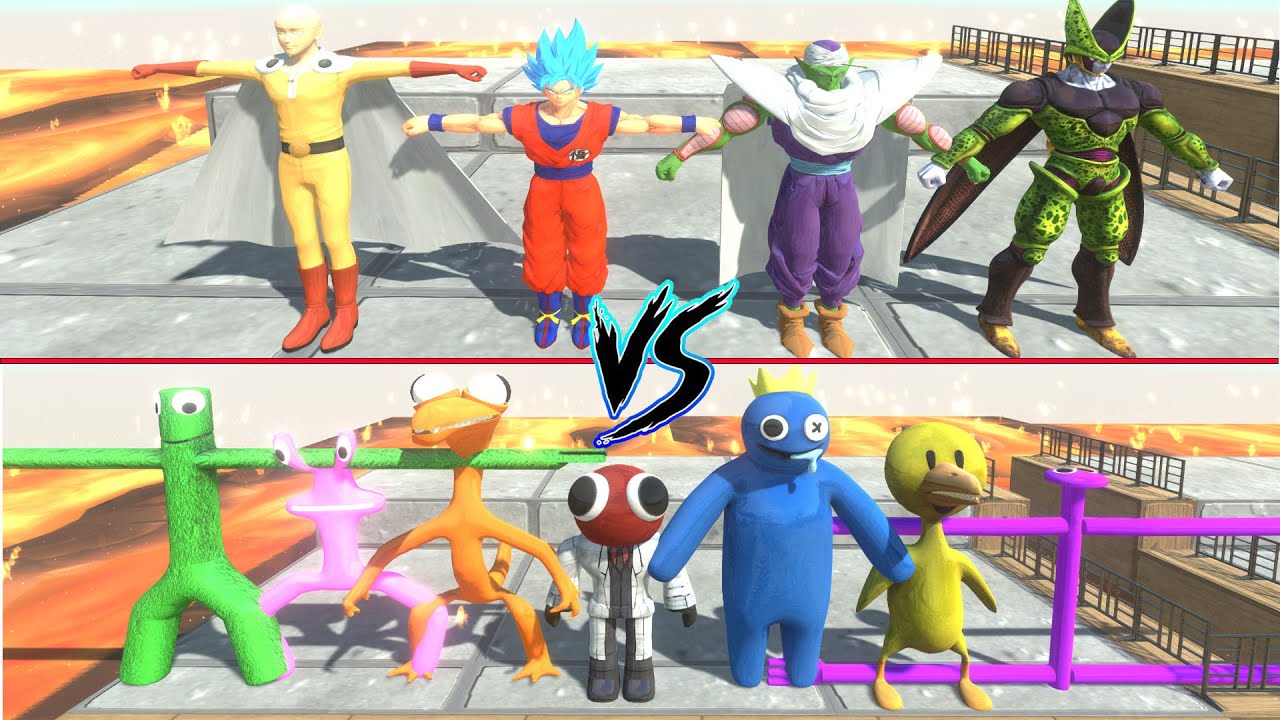 TEAM DRAGON BALL VS TEAM RAINBOW FRIEND - Animal Revolt Battle Simulator