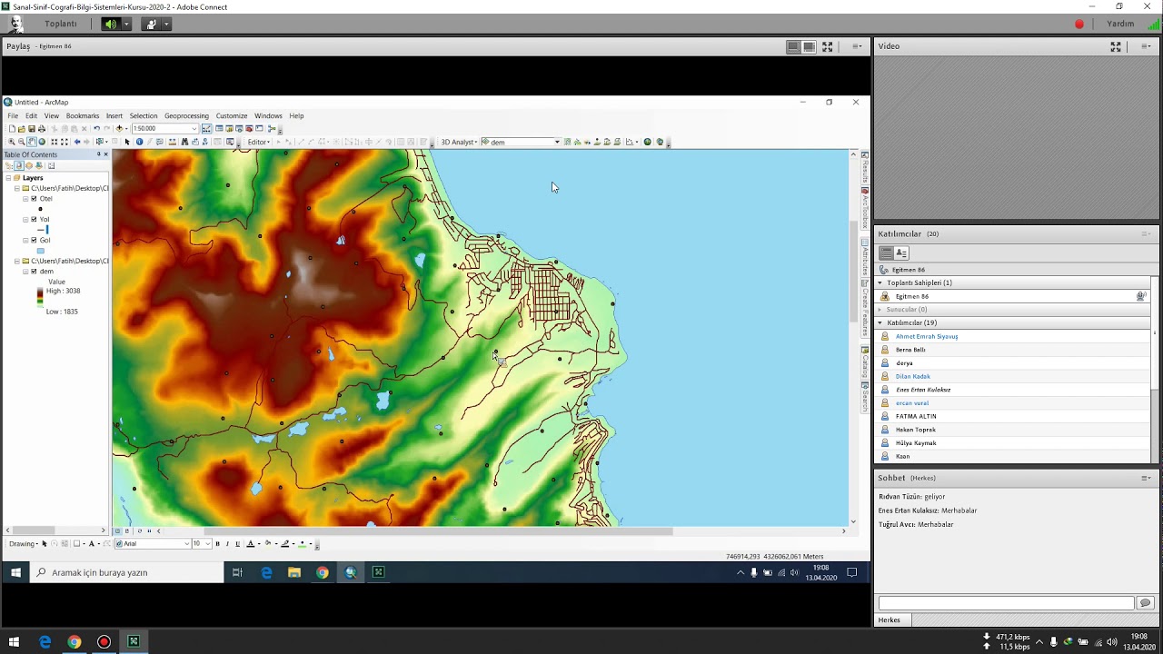 ArcGIS Mesafe Analizi / ArcGIS Euclidean Distance