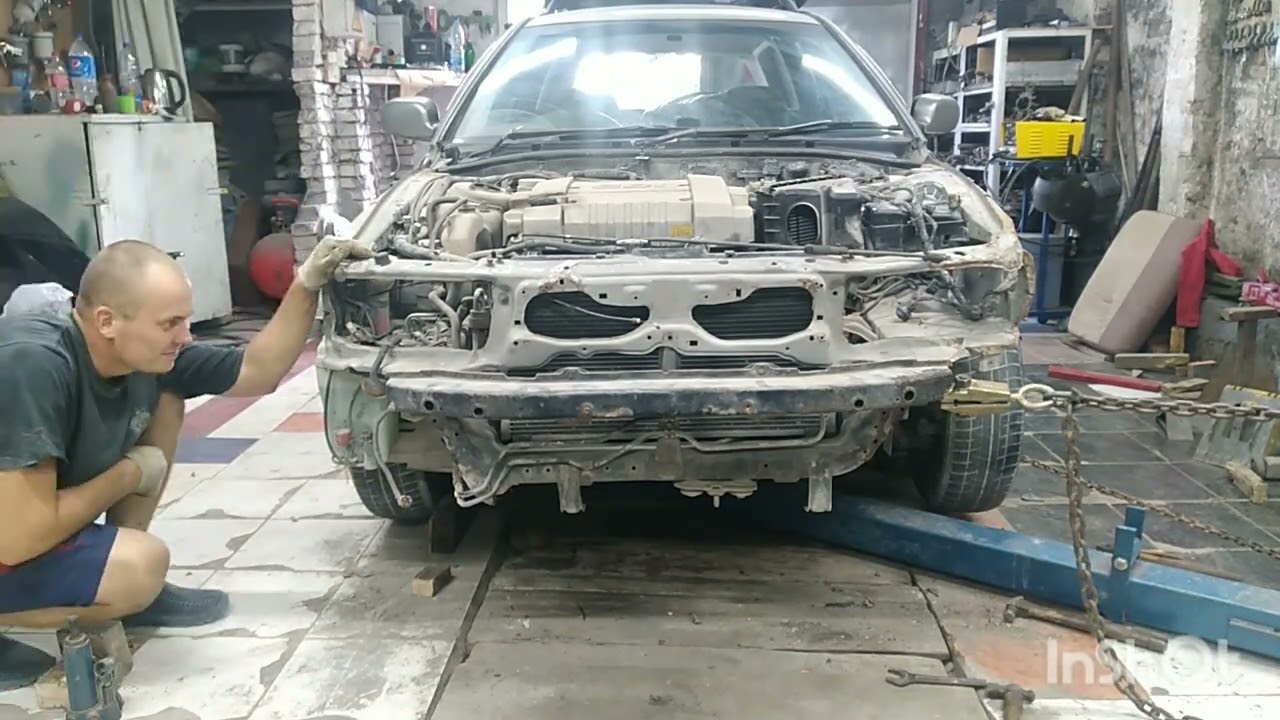 Mitsubishi Galant 8 поколение. мицубиси галанд 8 как поставить на место 2 лонжерона.
