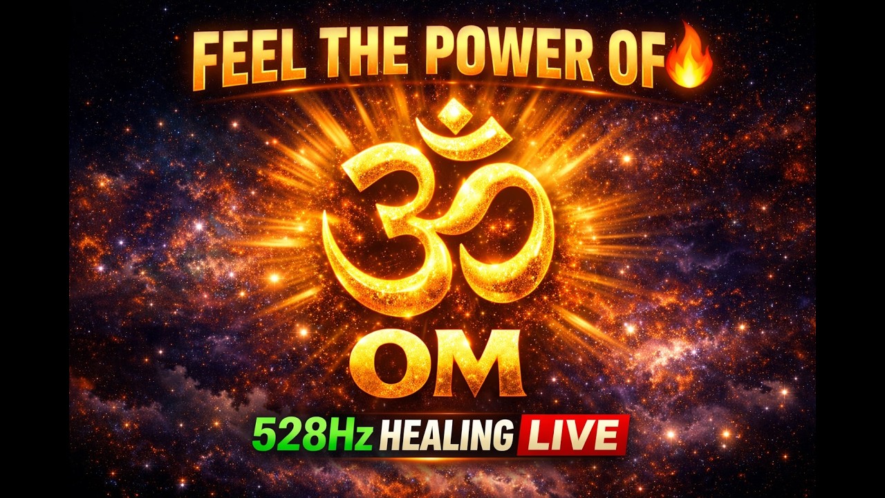 OMM Meditation - feel the power of om meditation #OmMeditation #528Hz #LiveMeditation