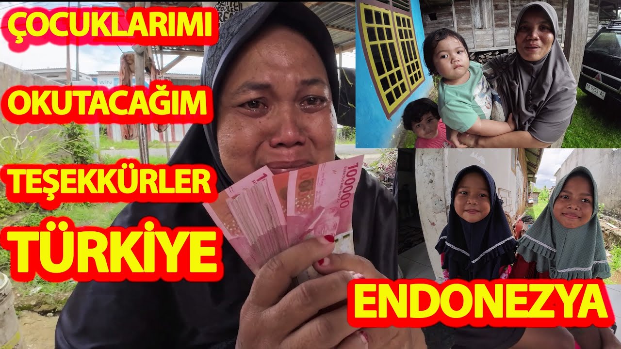 ENDONEZYALI 2 FAKİR AİLEYİ MUTLU ETTİK-ENDONEZYA DA HAYAT ÇOK ZOR GÜNLÜK 40 TL YE GEÇİNİYORLAR!