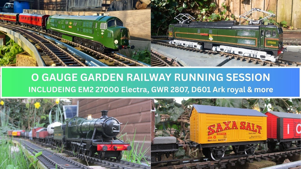 Spring O gauge garden railway running session 04/03/26
