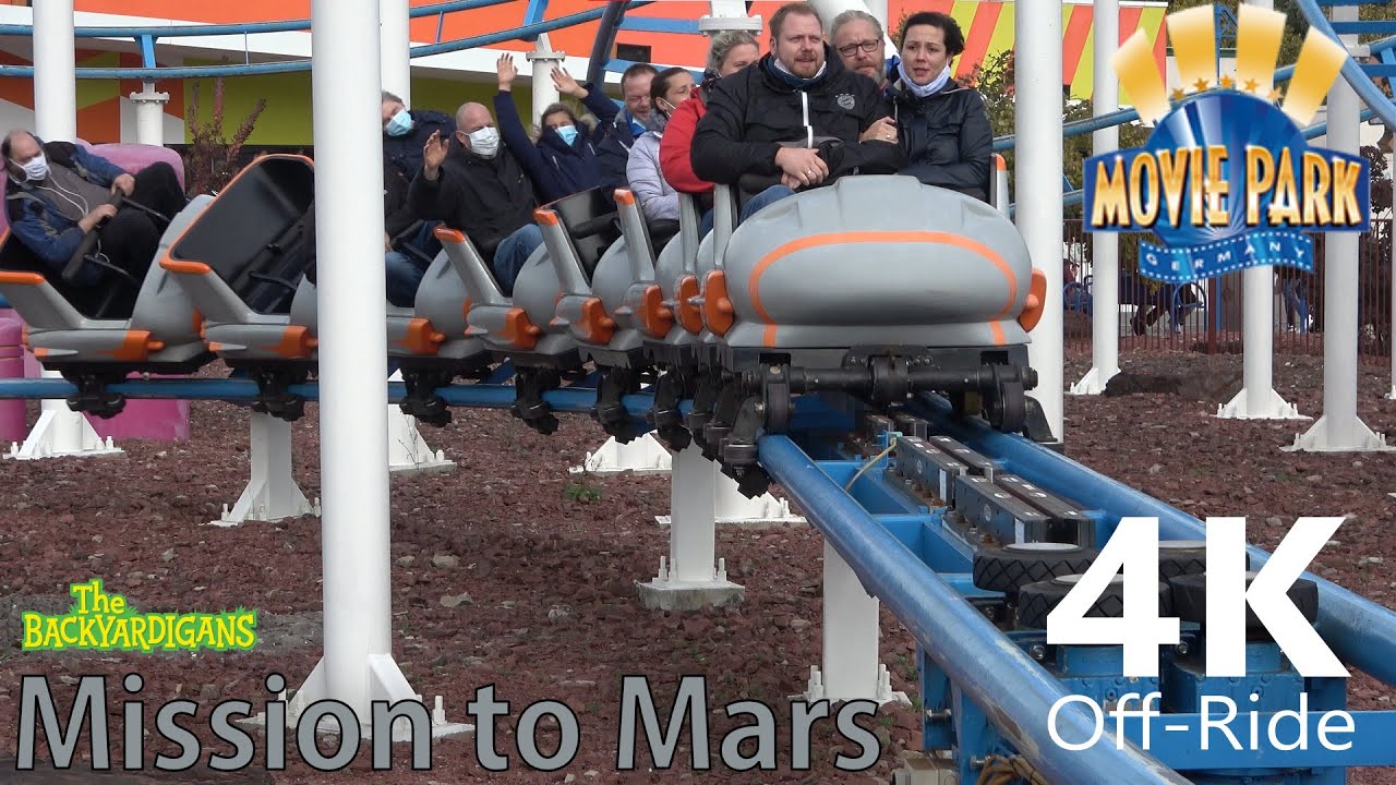 Backyardigans-Mission to mars - 4K Off-Ride - Moviepark Germany - Vekoma Junior Coaster - Cinematic