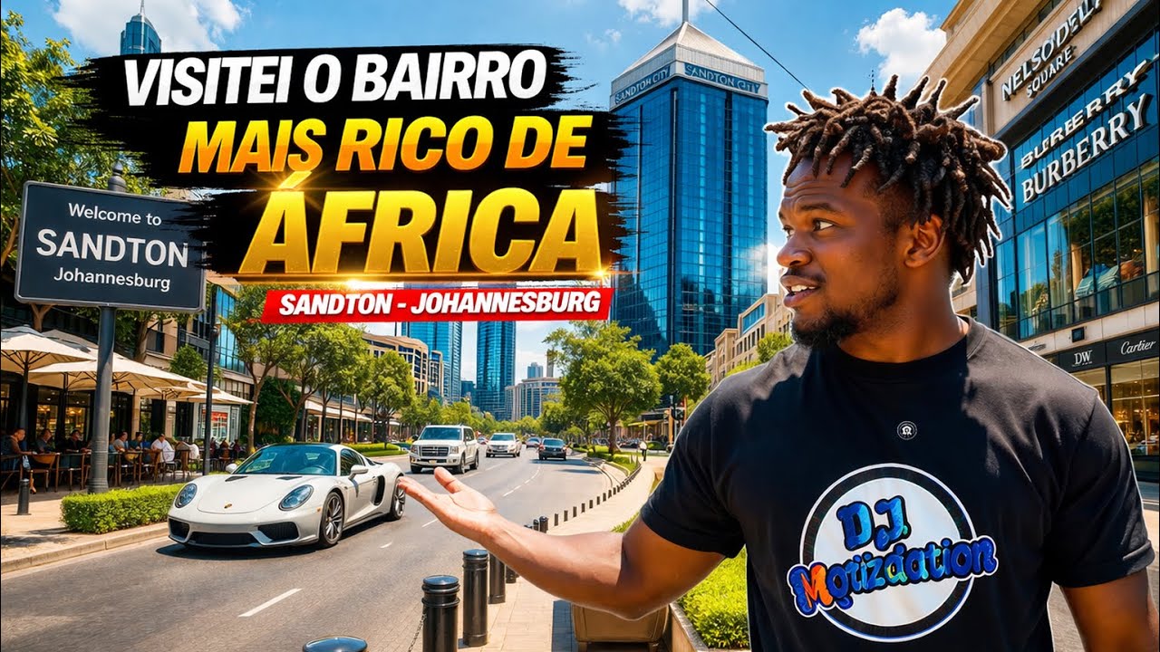 VISITEI O BAIRRO MAIS RICO DE ÁFRICA - ESTOU EM SANDTON- ÁFRICA DO SUL