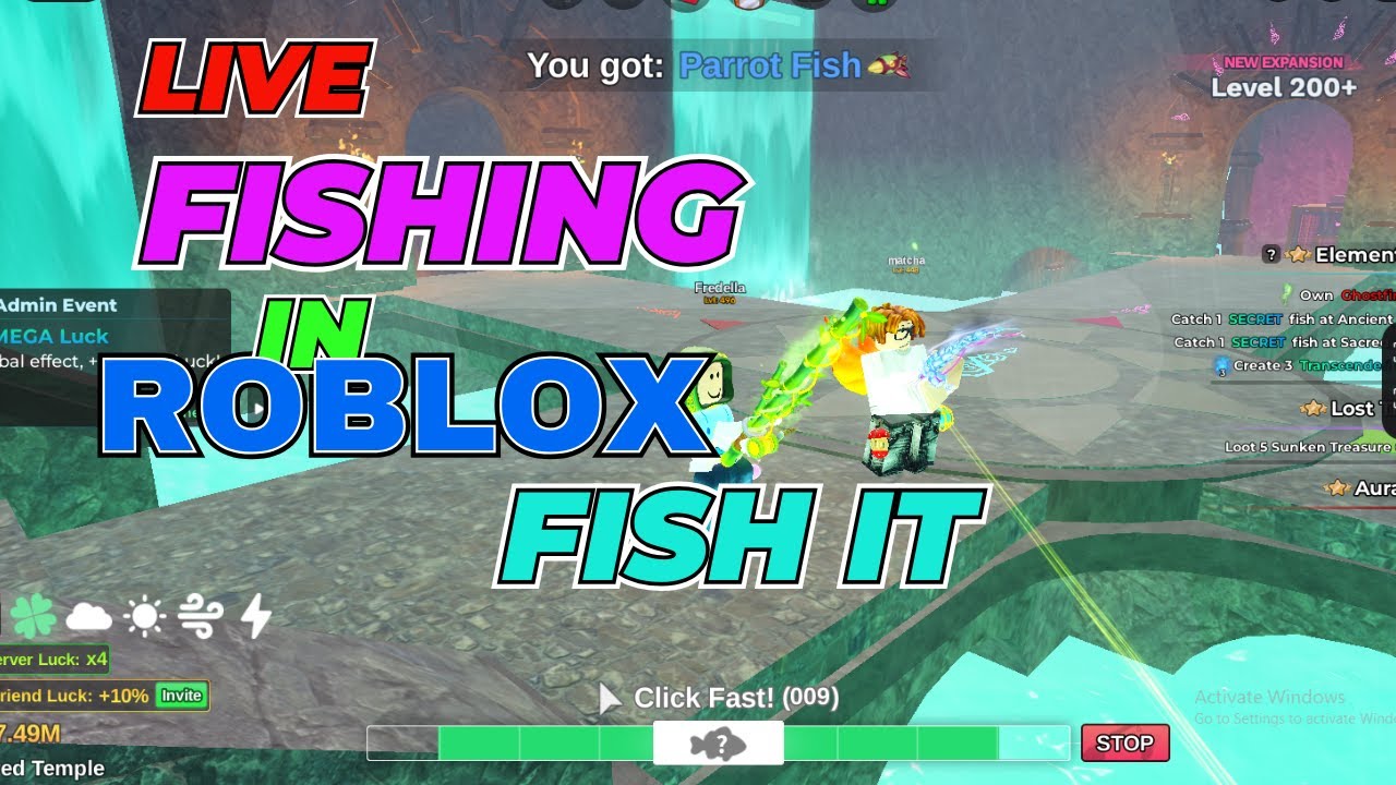 Live! Roblox Fish it 15 March 2026