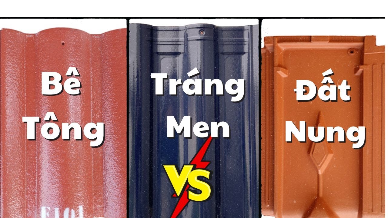 So Sánh 3 loại ngói Phổ Biến nhất hiện nay Ngói bê tông, Ngói tráng men, Ngói đất nung