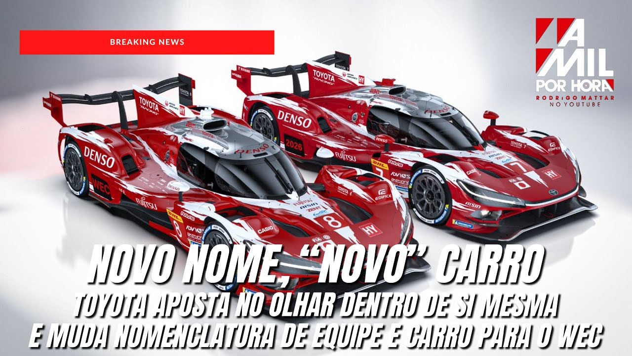 TOYOTA TR010 HYBRID: NOVO NOME E NOVA AERODINÂMICA PARA A TEMPORADA '26 DO FIA WEC 