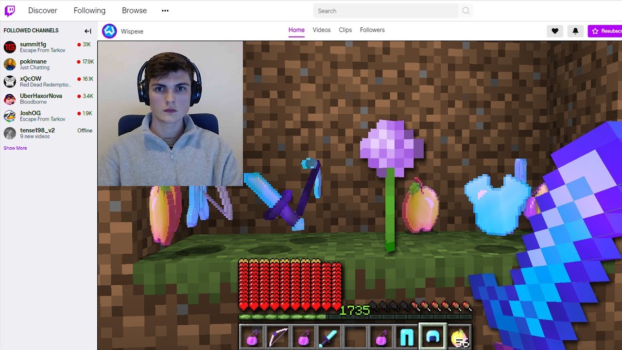 i gave this streamer MODDED ITEMS LIVE in Randomizer UHC....
