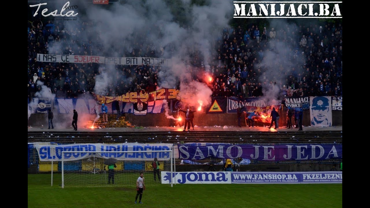 FK Željezničar - FK Sarajevo 1:1 THE MANIACS 1987