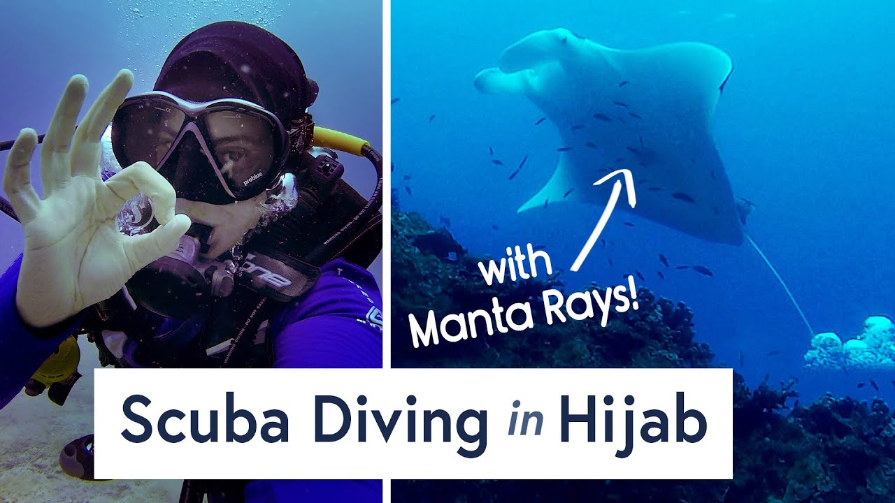 How to Scuba Dive in Hijab?! (+AMAZING giant manta rays!)