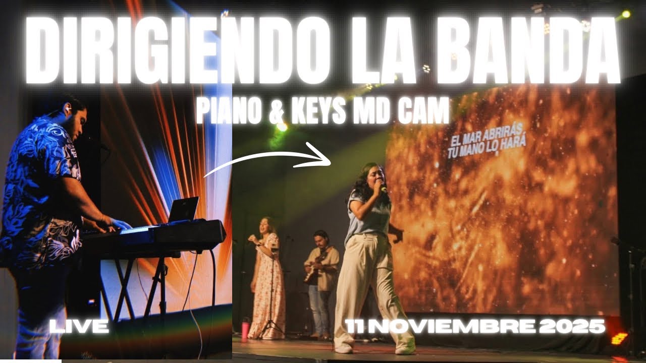 La segunda canción es POWER 😬 👀| Dirigiendo la banda (Piano & Keys MD cam) 11 Nov 2025 🚀⚡️