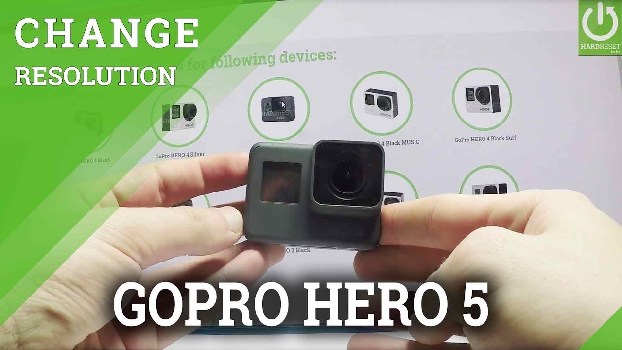 How to Change Resolution GoPro HERO 5 BLACK - Set Up 4K