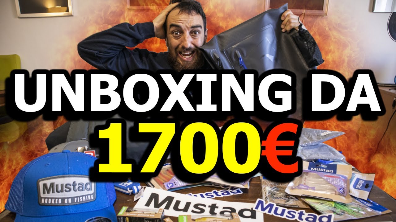 Unboxing da 1700€ | Attrezzatura da PESCA - Mustad (+ GIVEAWAY!!)