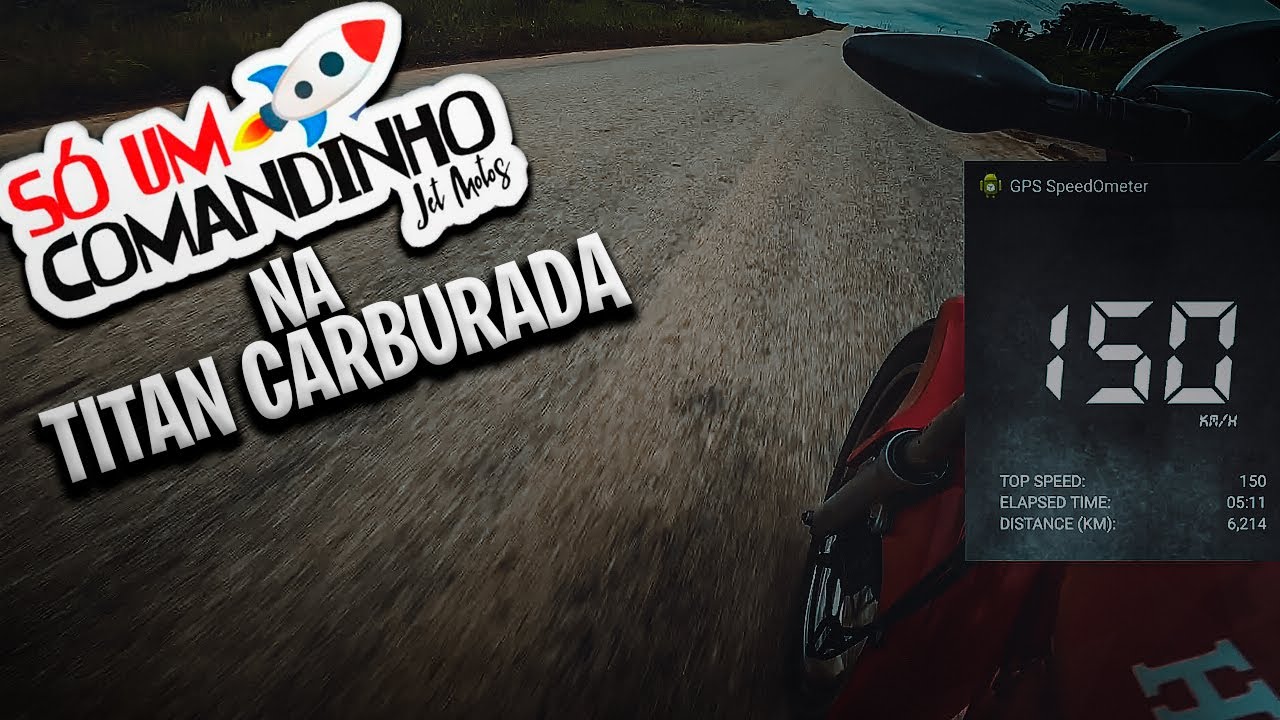comando do jet na titan 150 carburada (primeiro teste)