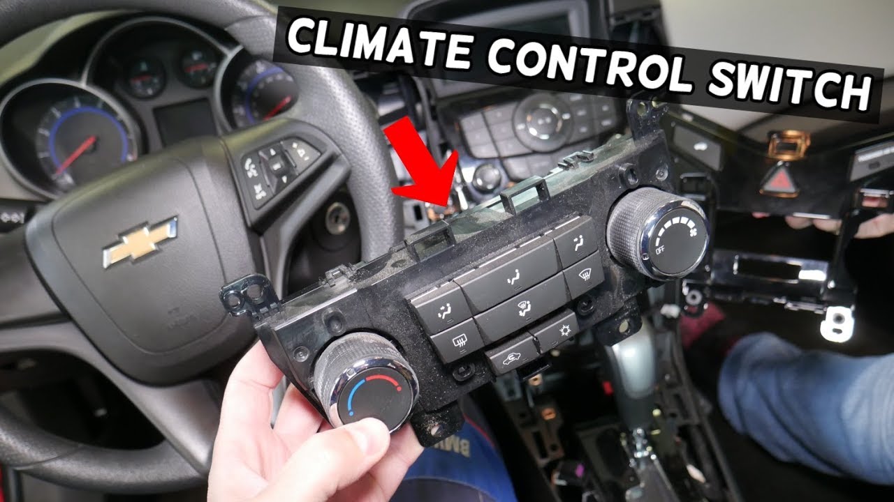 CHEVROLET CRUZE CLIMATE CONTROL SWITCH, HEATER CONTROL REPLACEMENT REMOVAL