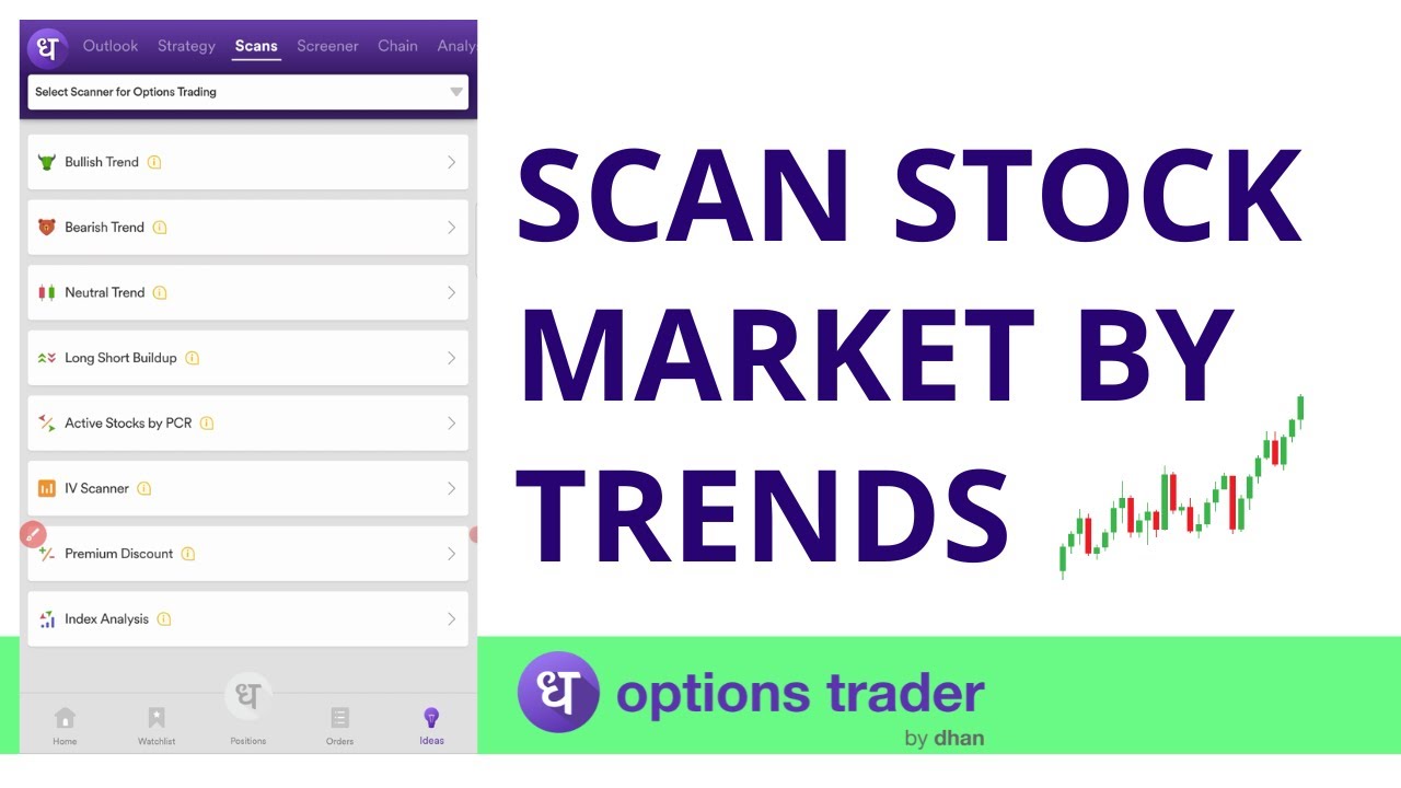 How to use scanner on Options Trader by Dhan ? 