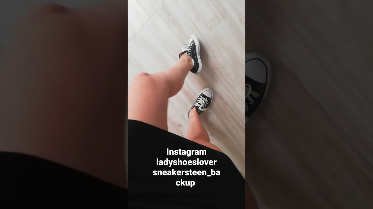 Converse sneakers girl teasing socks feet model goddess