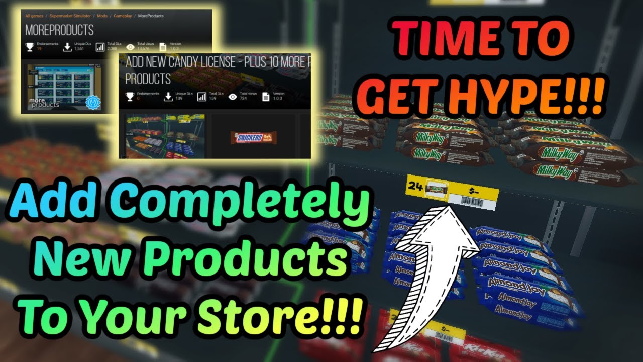 Мод More Products изменит вашу жизнь — новый мод Candy Bars