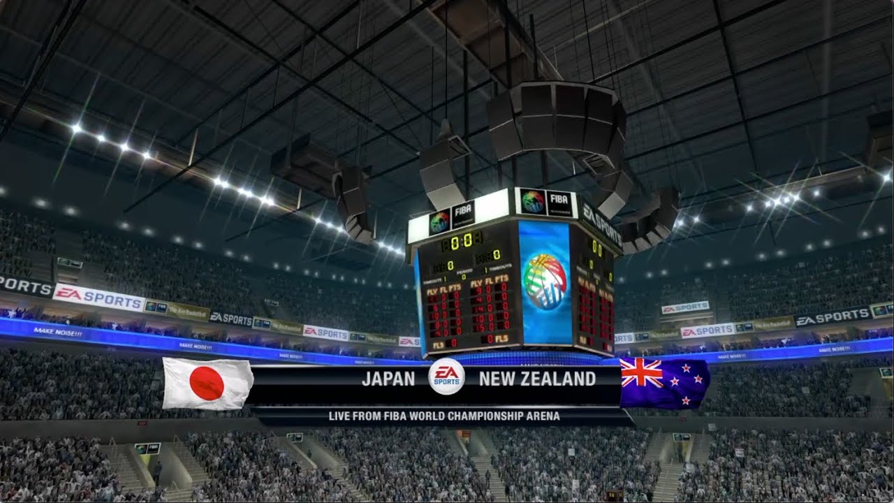 Japan Vs New Zealand NBA Live 10 Simulation