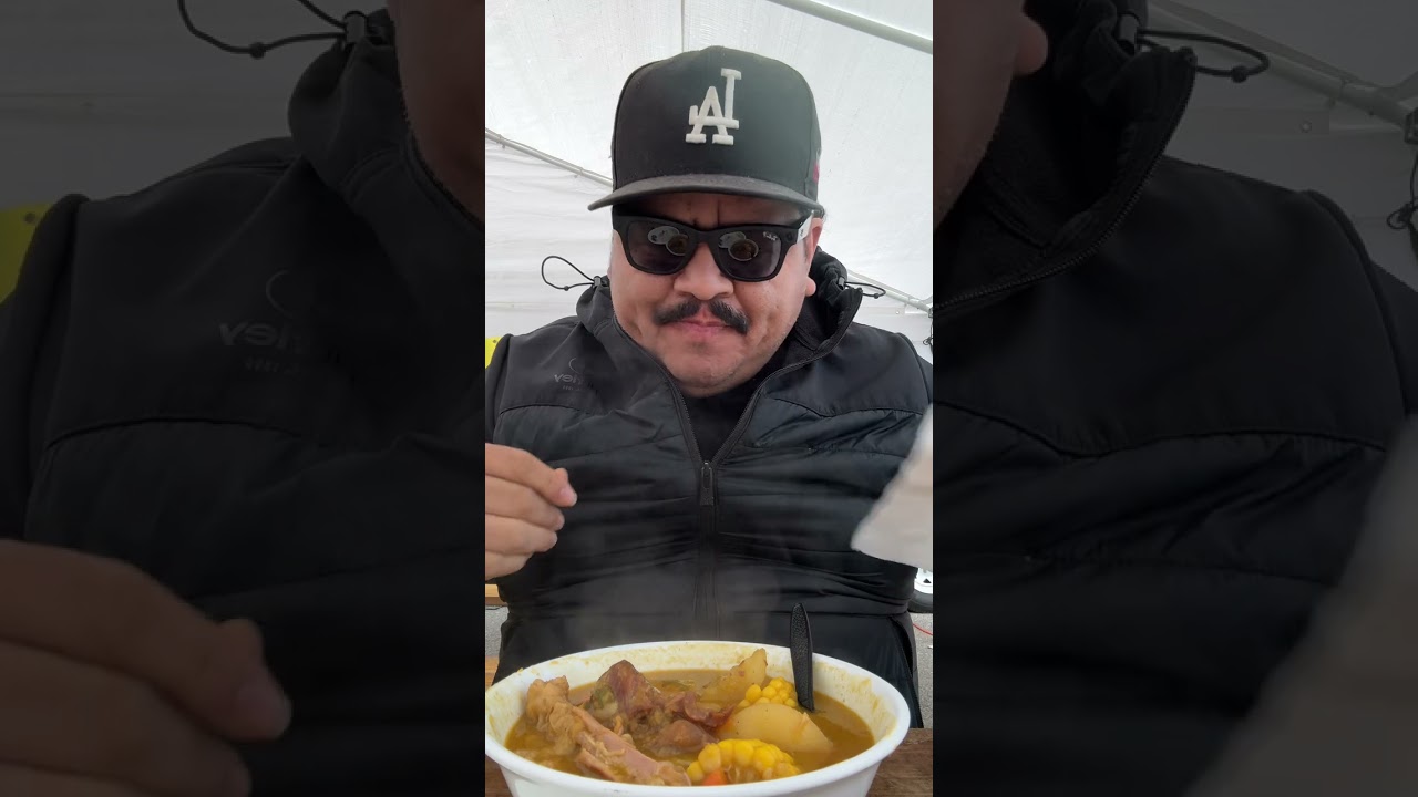 Trying out Dominican food 