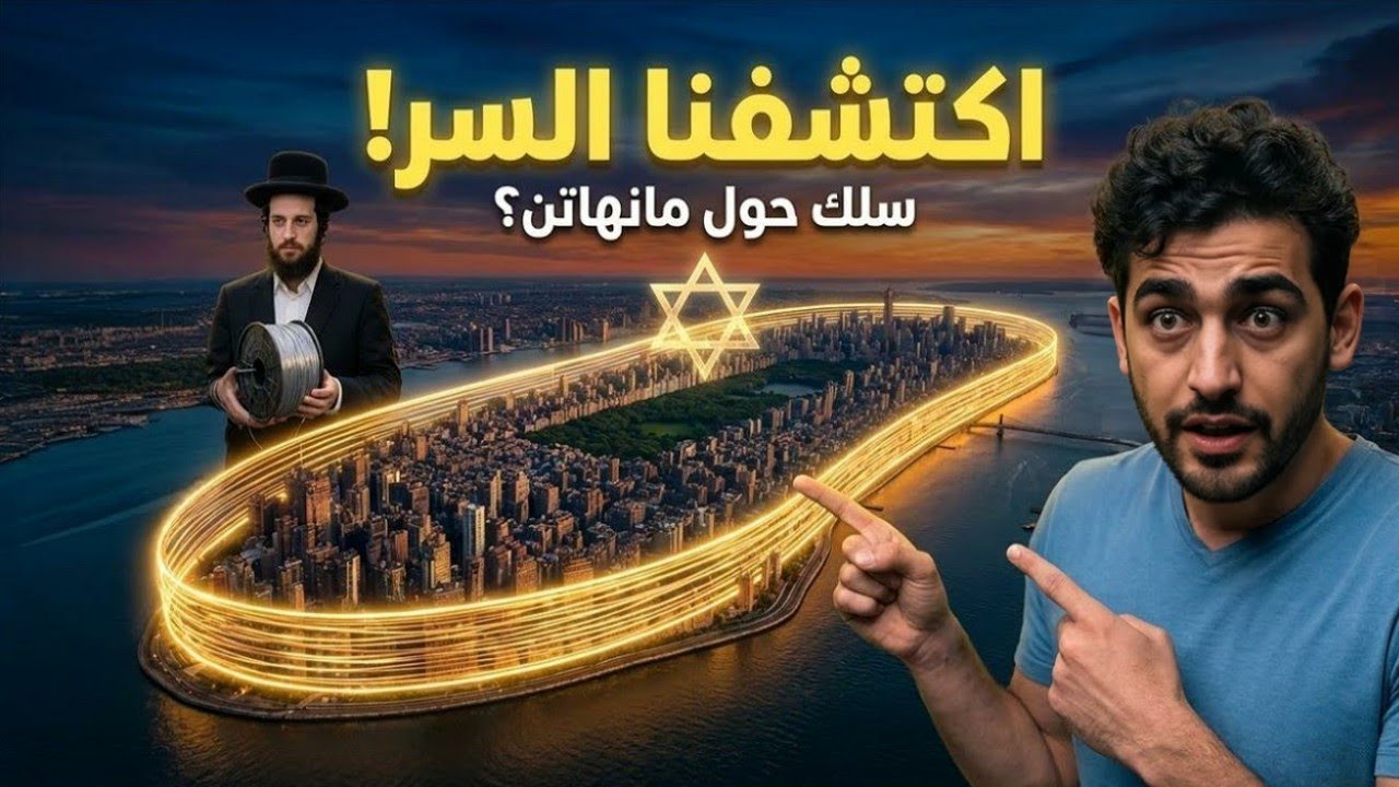 ليه اليهود بيحاوطوا جزيرة منهاتن بسلك؟ 🔥 #نيويورك